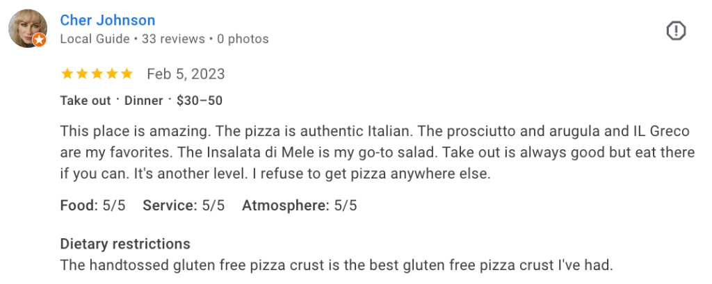 Pizza Takeout in Gig Harbor, WA | Fondi Pizzeria 2 fondi pizzeria google review 1